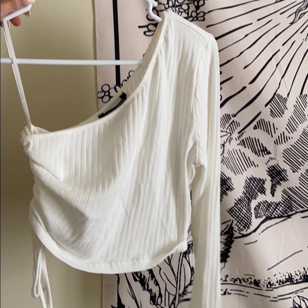 SHEIN cropped one shoulder top